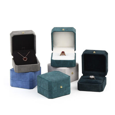 The new star PU leather buckle ring box pendant jewelry box manufacturers wholesale