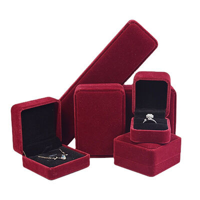 Round Velvet Jewelry Ring Earrings Pendant Bracelet Necklace Box jewelry box